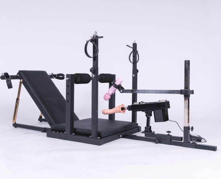 BDSM forced orgasm split-leg bondage sex training chair(Including AV vibrator and silent electric dildo)