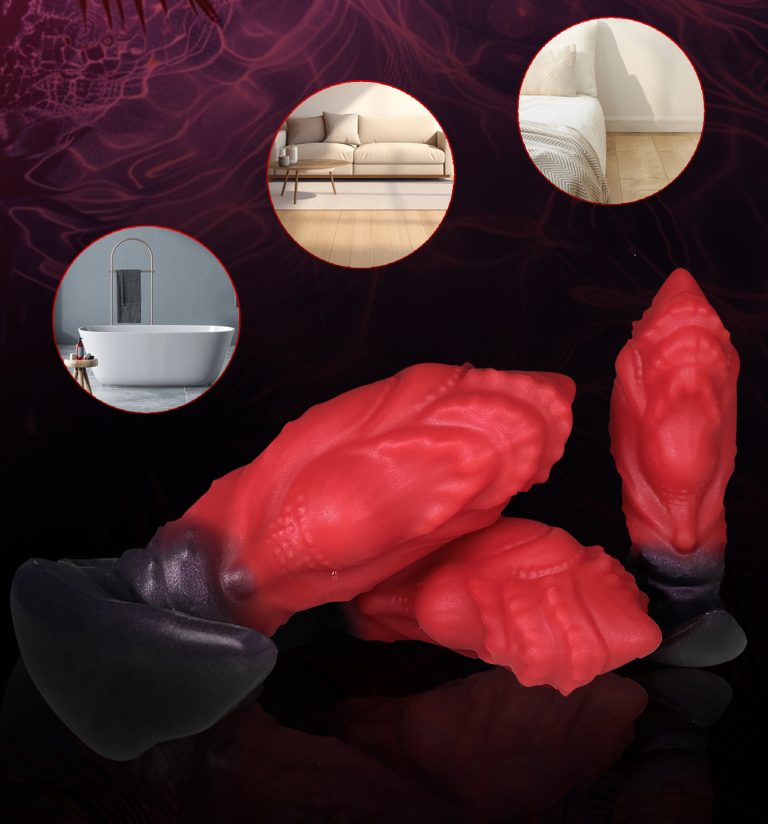 Red fireworks special-shaped wearable expansion anal plug
