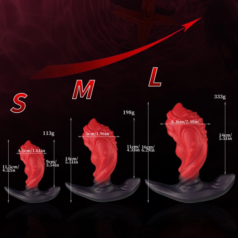 Red fireworks special-shaped wearable expansion anal plug