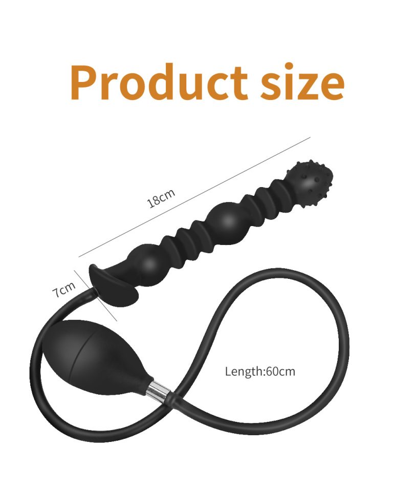 SM Sex Training Inflatable Foldable Large Expansion Anal Plug