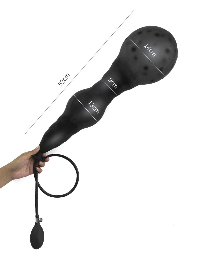 SM Sex Training Inflatable Foldable Large Expansion Anal Plug