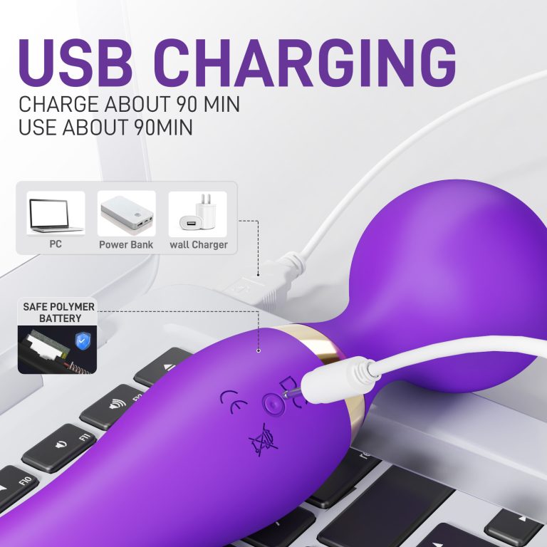 Women's dual-head dual-purpose multi-vibration frequency AV vibrator