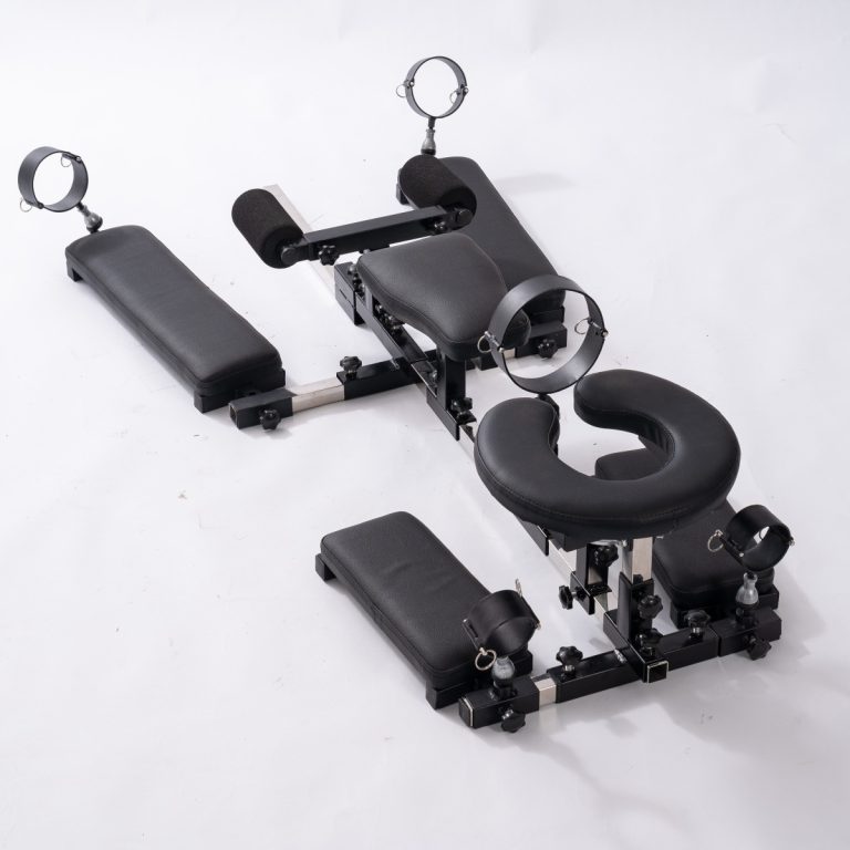 BDSM kneeling abuse fun bondage rack (including silent fun gun machine)