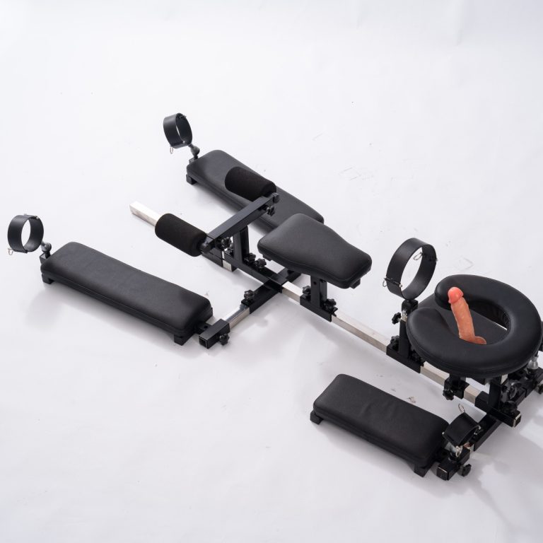 BDSM kneeling abuse fun bondage rack (including silent fun gun machine)