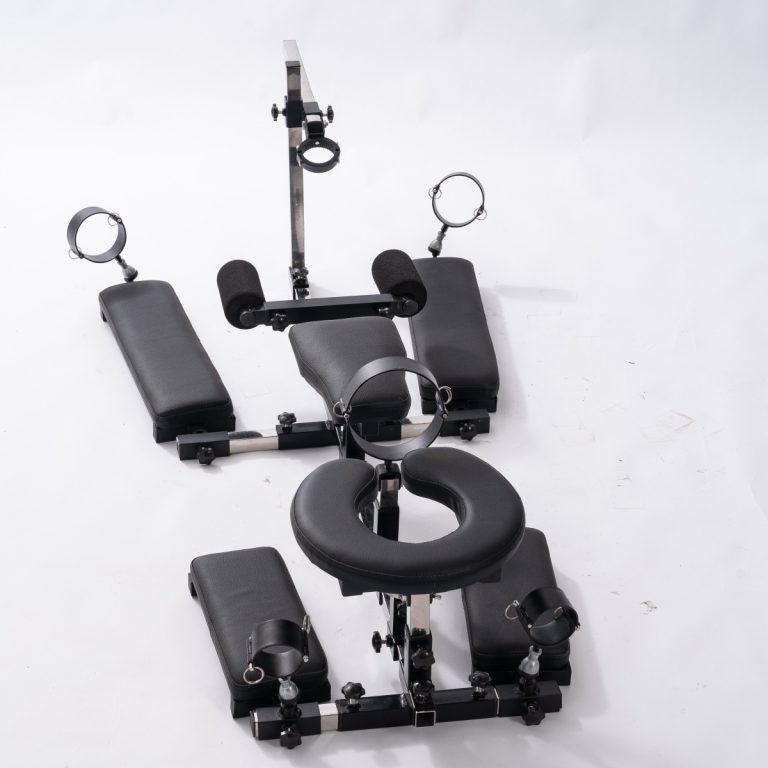 BDSM kneeling abuse fun bondage rack (including silent fun gun machine)