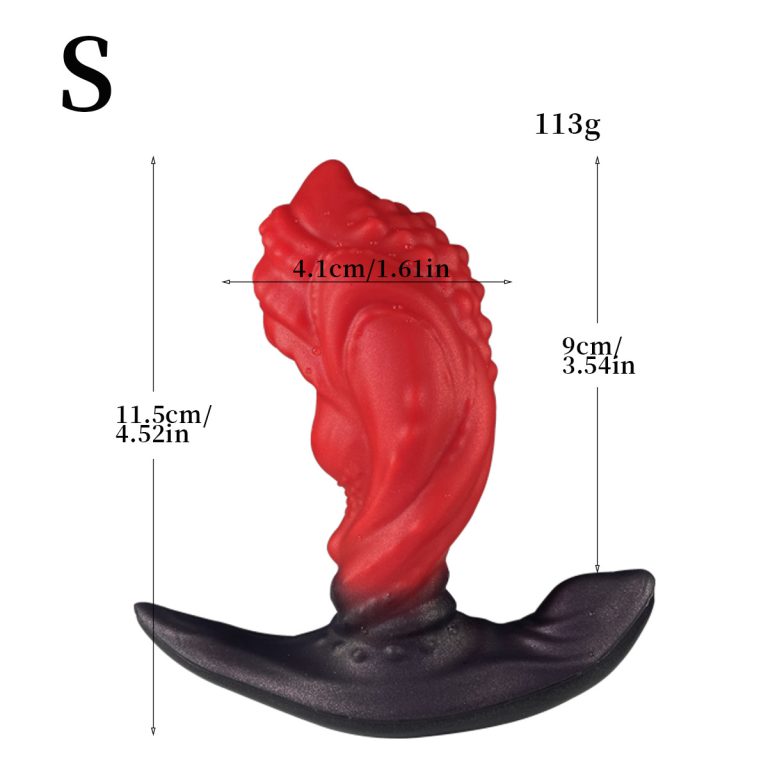 Red fireworks special-shaped wearable expansion anal plug