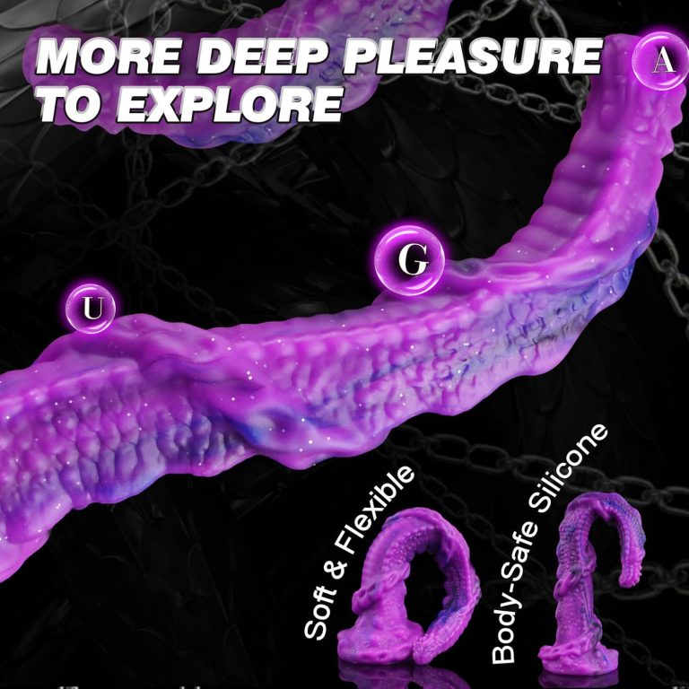 Extra long octopus tentacle-style expansion silicone anal plug