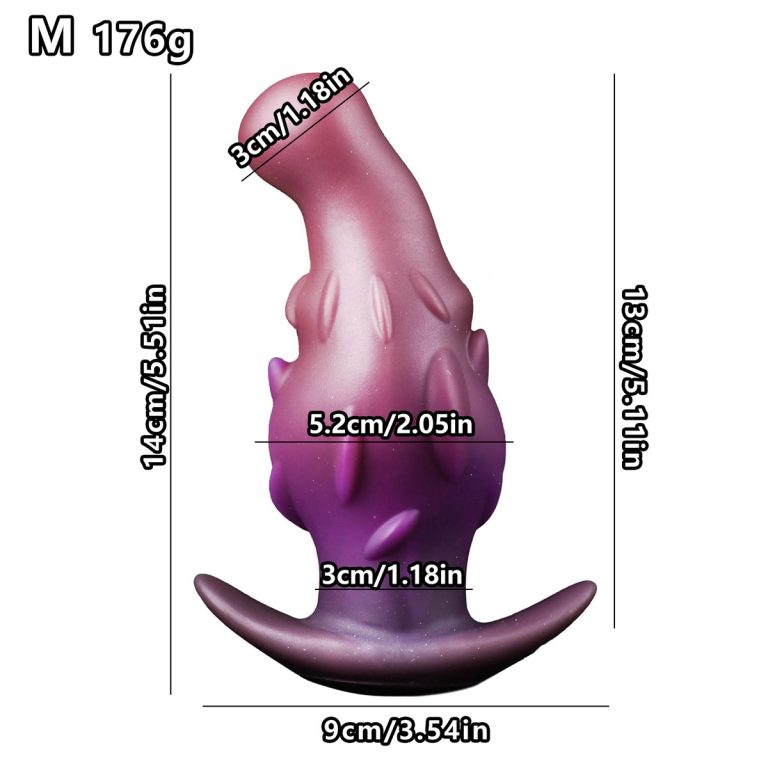 Invisible expansion silicone anal plug that can be worn outside