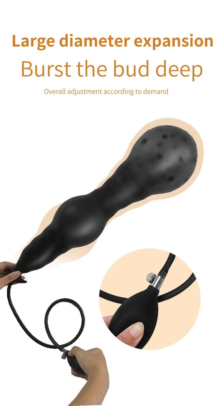 SM Sex Training Inflatable Foldable Large Expansion Anal Plug