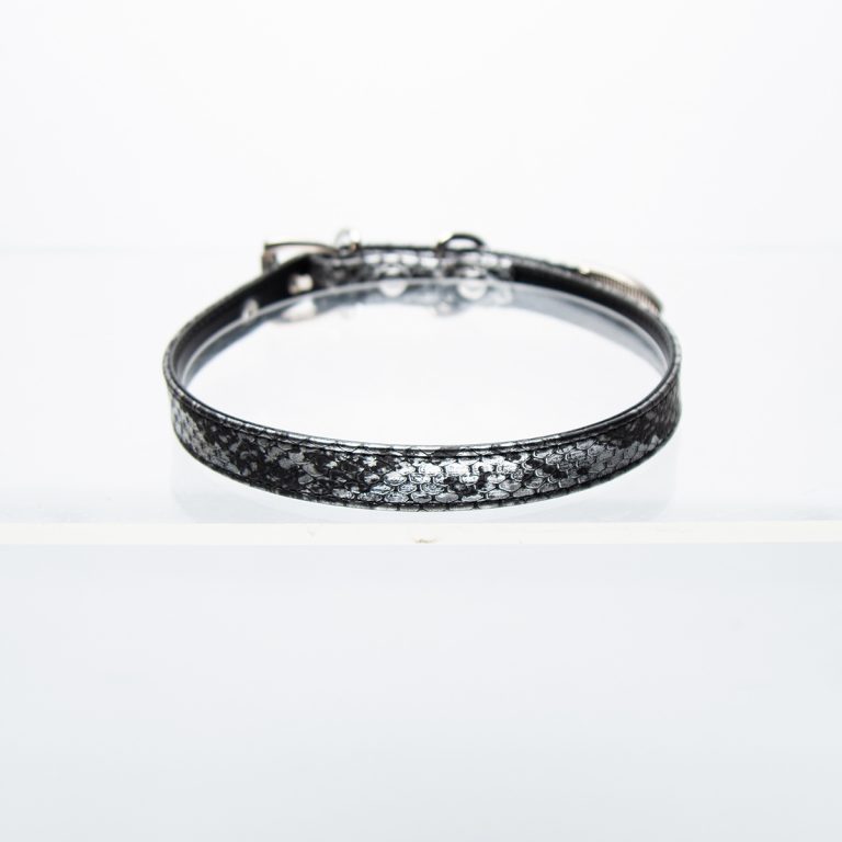 Thin snakeskin punk style choker (without leash)