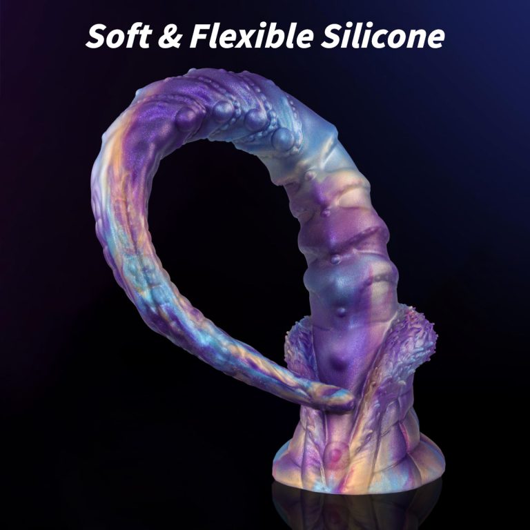 Extra long suction cup monster tentacle silicone anal plug