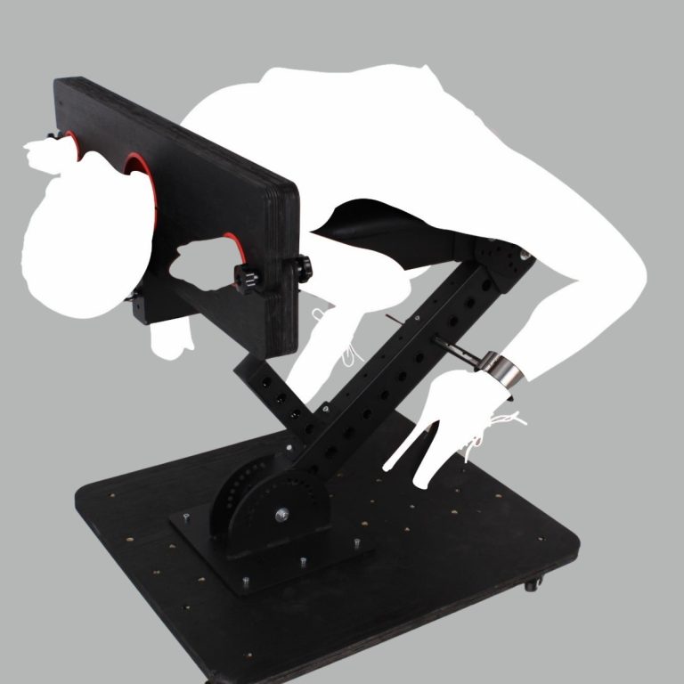 BDSM restraint standing punishment sex game rack