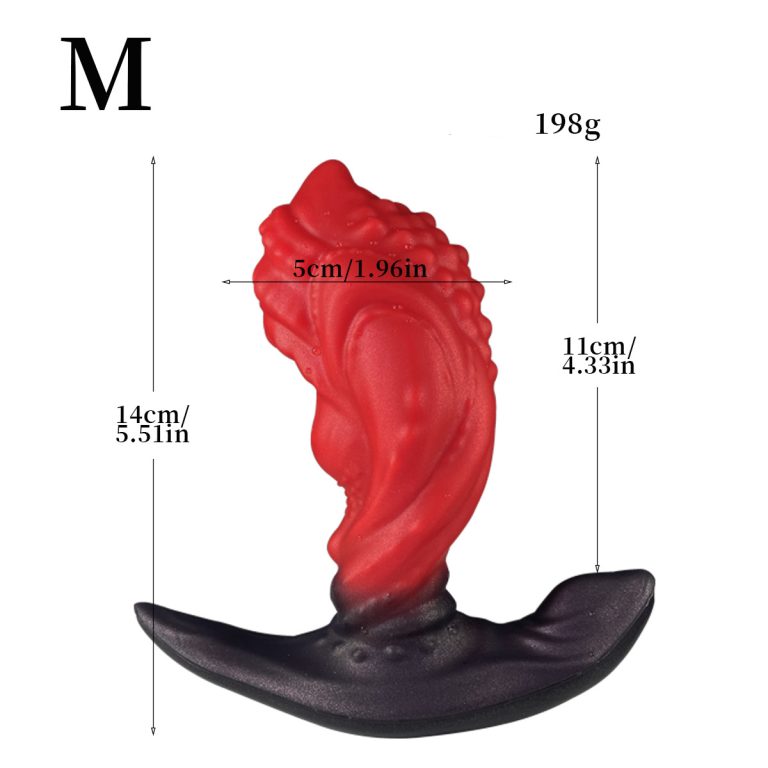 Red fireworks special-shaped wearable expansion anal plug
