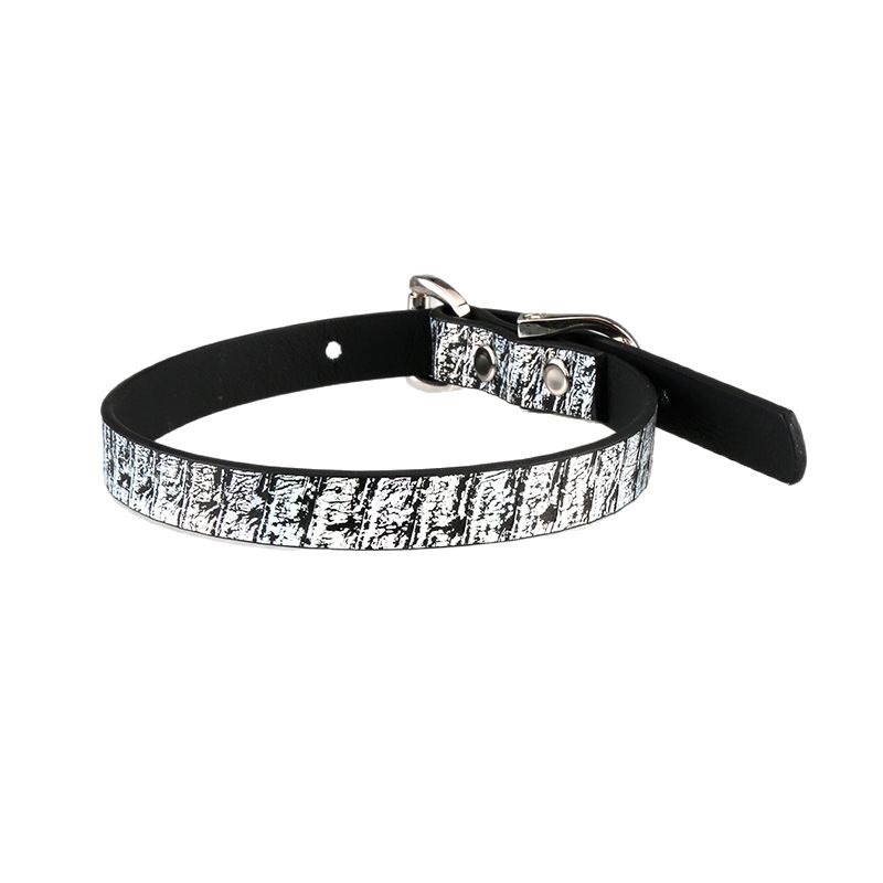 Genuine snakeskin simple gradient style choker (without leash)