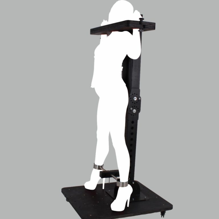 BDSM restraint standing punishment sex game rack