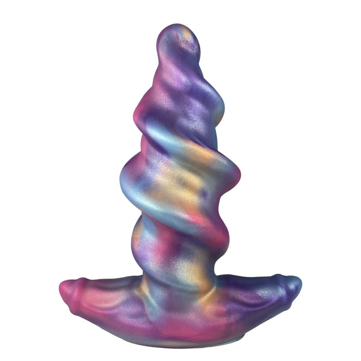 Purple Quicksand Colorful Shaped Wearable Butt Plug