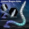 Extra long dragon scale shaped metallic color masturbation butt plug