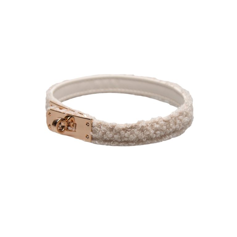Exquisite geometric shape Teddy plush choker (with leash)