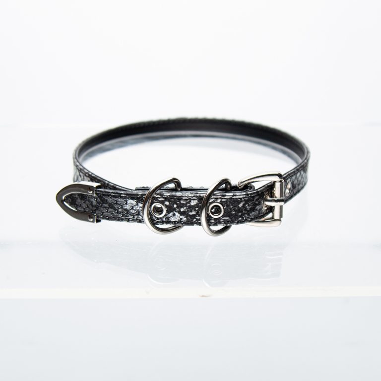 Thin snakeskin punk style choker (without leash)