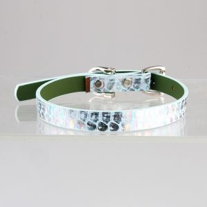 Genuine snakeskin simple gradient style choker (without leash)