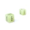 Glow-in-the-dark sex game throwing dice