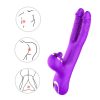 The girl's double dragon out of the sea alternately retractable vibration silicone masturbator