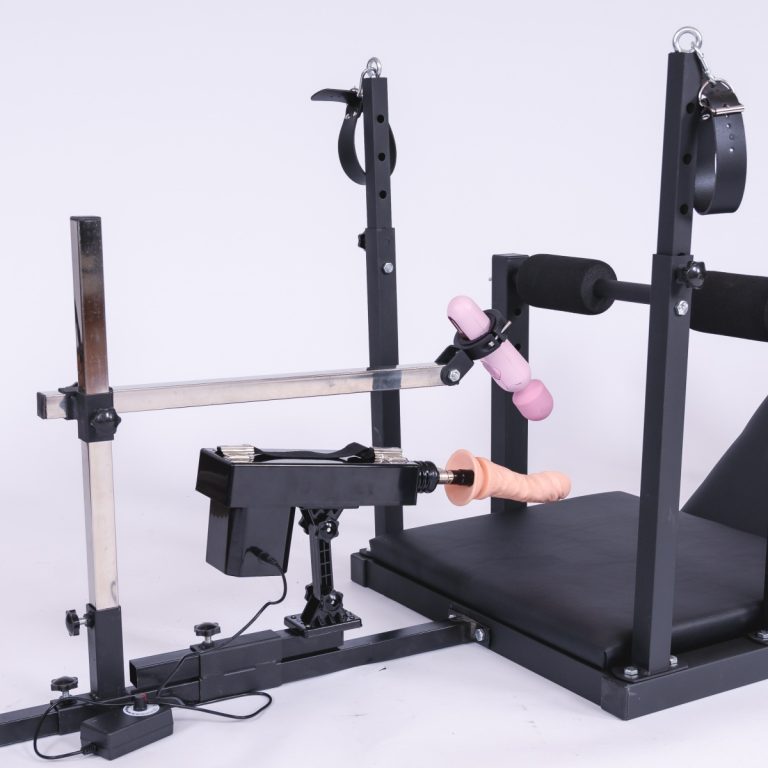 BDSM forced orgasm split-leg bondage sex training chair(Including AV vibrator and silent electric dildo)