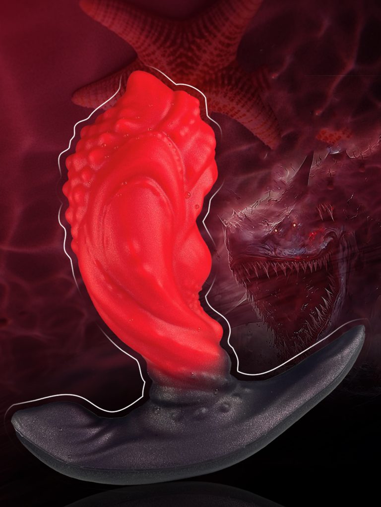 Red fireworks special-shaped wearable expansion anal plug