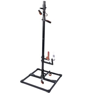 BDSM Forced Orgasm Standing Bondage Sex Prop Stand(Including suction cup dildo and AV vibrator)