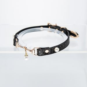 Snakeskin pearl pendant PUPPY cultural choker