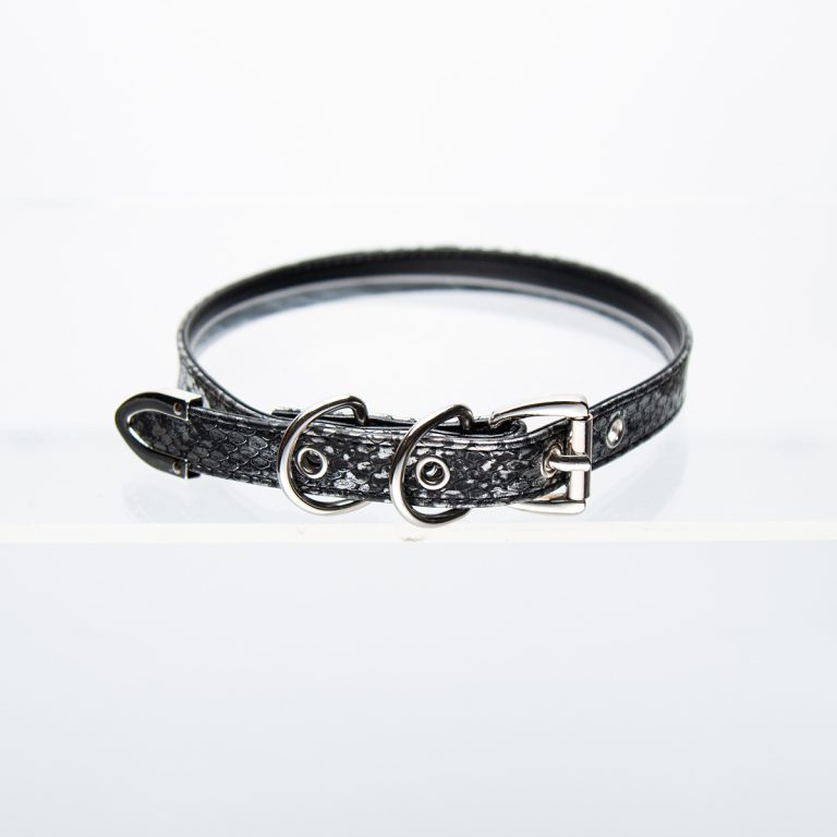 Thin snakeskin punk style choker (without leash)