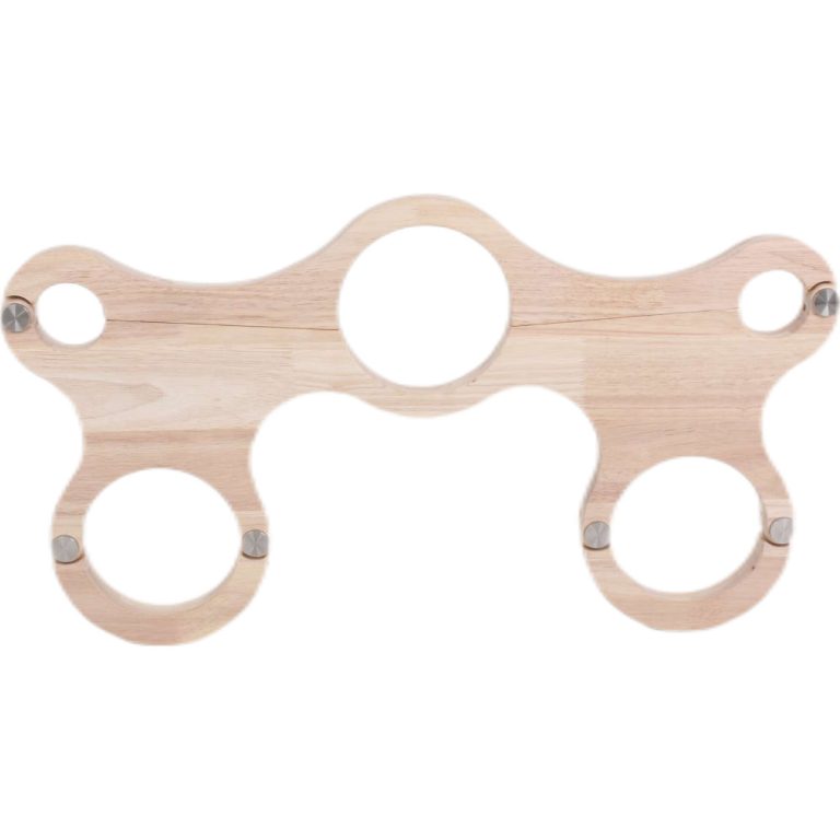 BDSM hand, neck and foot integrated forced bondage wooden shackles