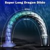 Extra long dragon scale shaped metallic color masturbation butt plug
