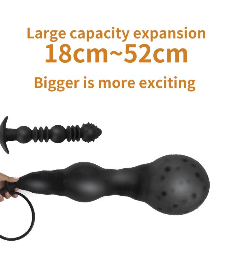 SM Sex Training Inflatable Foldable Large Expansion Anal Plug
