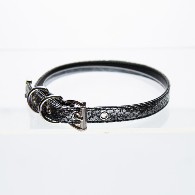 Thin snakeskin punk style choker (without leash)