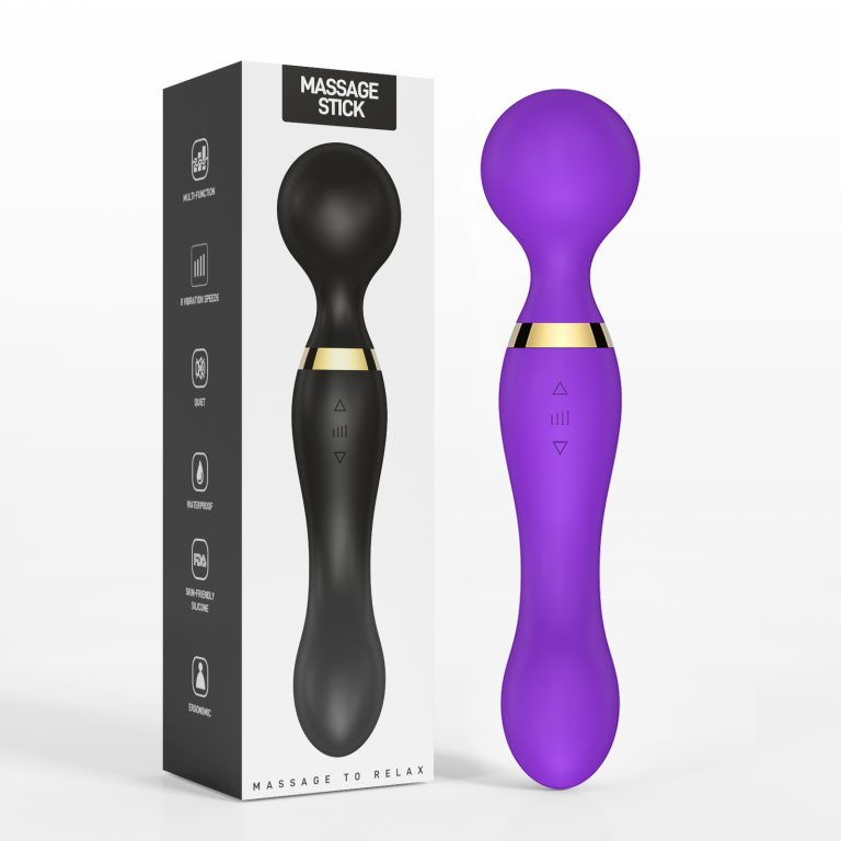 Women's dual-head dual-purpose multi-vibration frequency AV vibrator