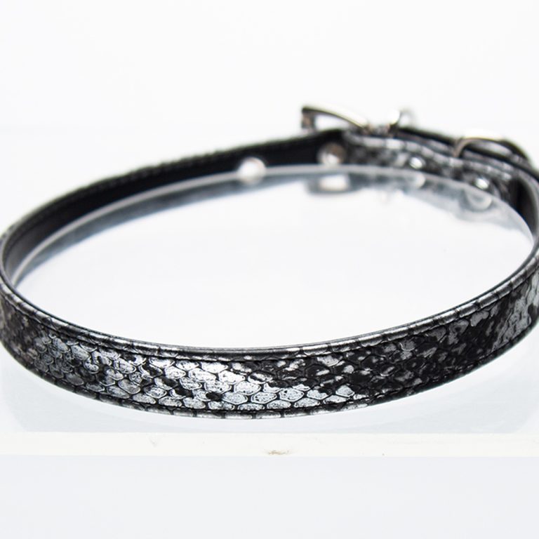 Thin snakeskin punk style choker (without leash)