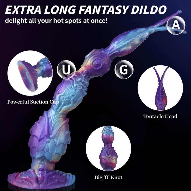 Extra long suction cup multi-section stimulation silicone anal plug