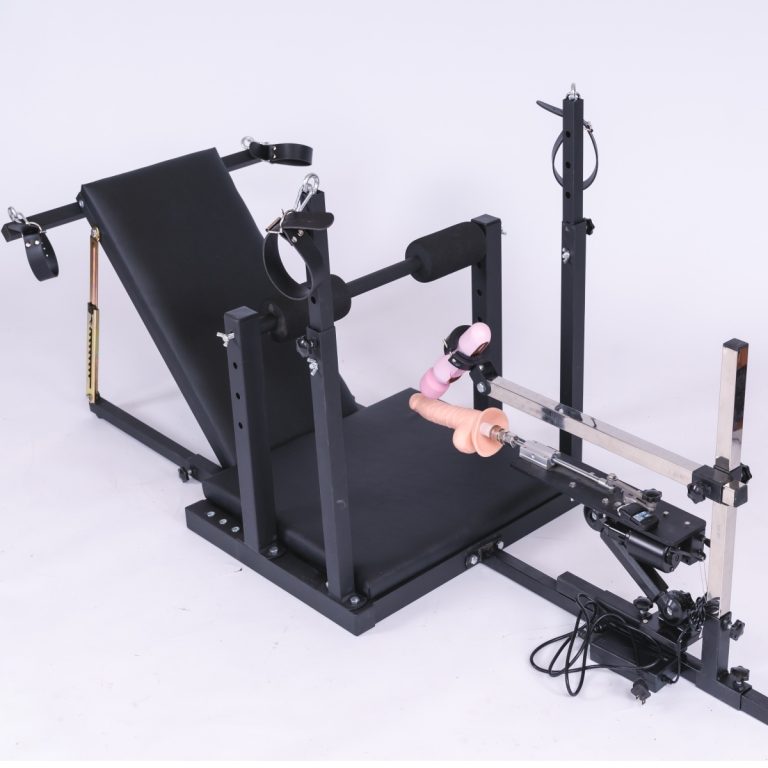 BDSM forced orgasm split-leg bondage sex training chair(Including AV vibrator and silent electric dildo)