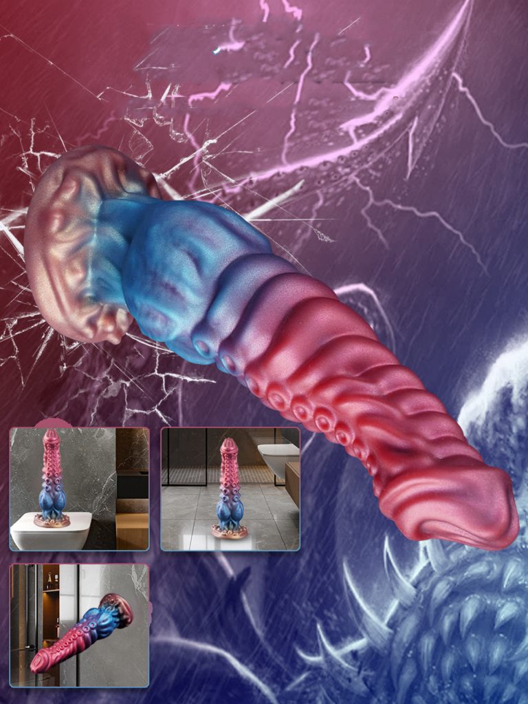 Suction cup octopus tentacle imitation penis silicone expansion masturbation dildo