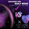 Invisible expansion silicone anal plug that can be worn outside