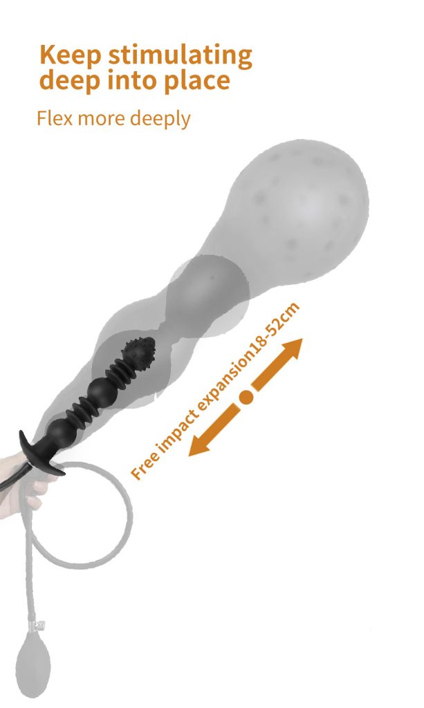 SM Sex Training Inflatable Foldable Large Expansion Anal Plug