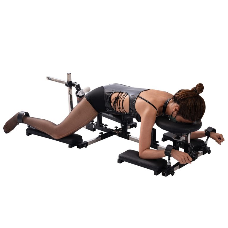 BDSM kneeling abuse fun bondage rack (including silent fun gun machine)