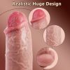 Suction cup heatable simulation silicone vibrating dildo