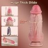 Suction cup heatable simulation silicone vibrating dildo