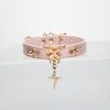 Pink exquisite butterfly cross accessories snakeskin choker (without leash)