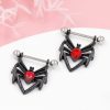 Dark spider pierced nipple ring jewelry