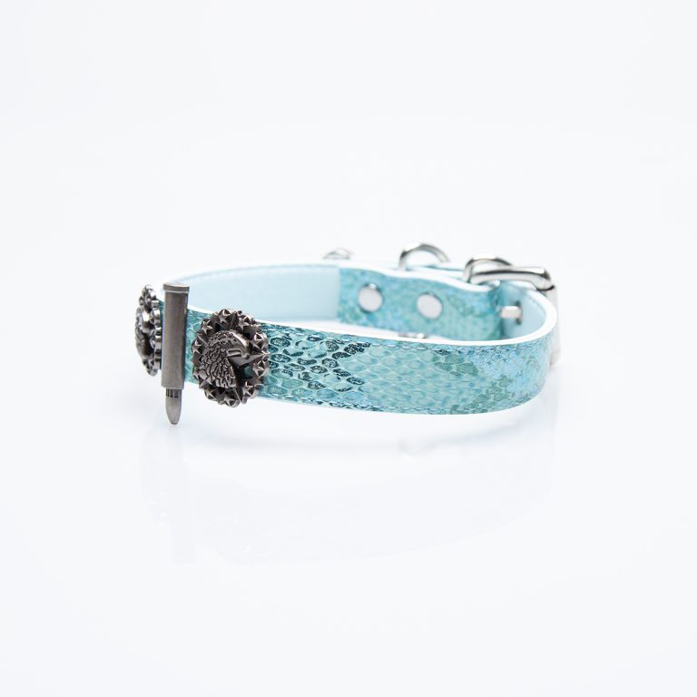 Original turquoise snakeskin choker (without leash)