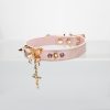 Pink exquisite butterfly cross accessories snakeskin choker (without leash)