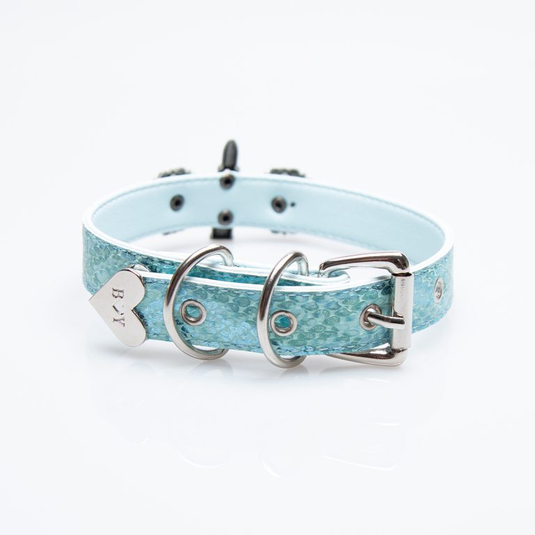 Original turquoise snakeskin choker (without leash)
